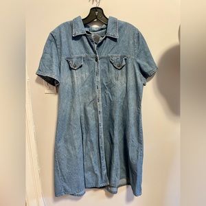 Vintage Denim Shirt Dress